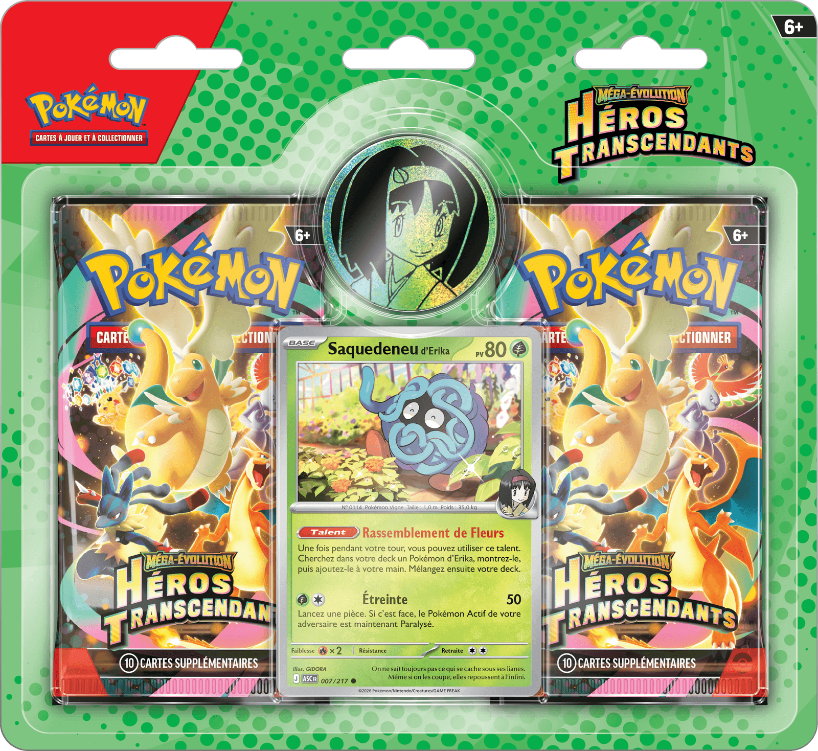 Pack 2 boosters Collection Méga-Évolution – Héros Transcendants — Duopack ME02.5