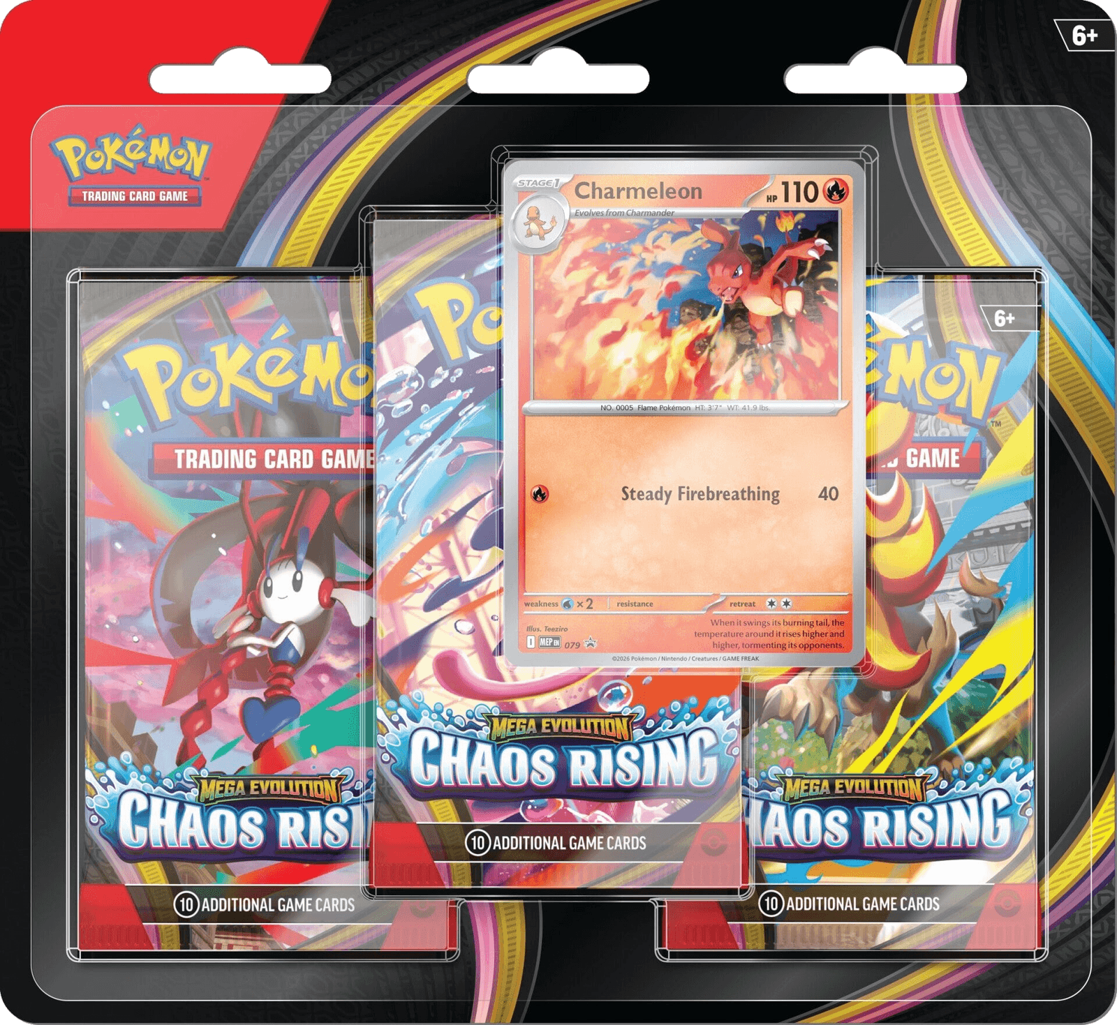 Pack 3 boosters Méga-Évolution - Chaos Ascendant — Tripack ME04