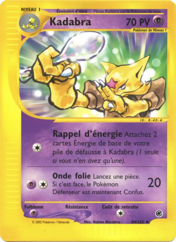 Carte Pokémon Kadabra 84