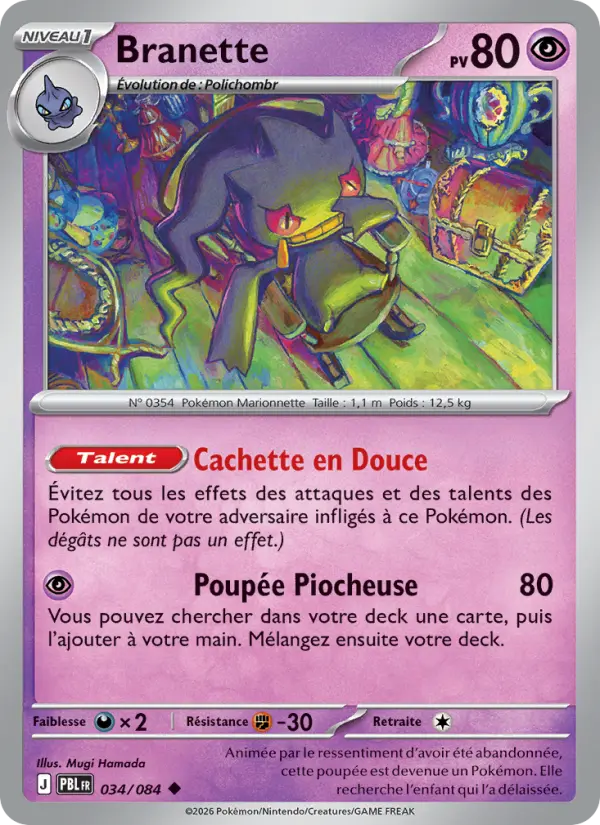 Carte Pokémon Branette 034