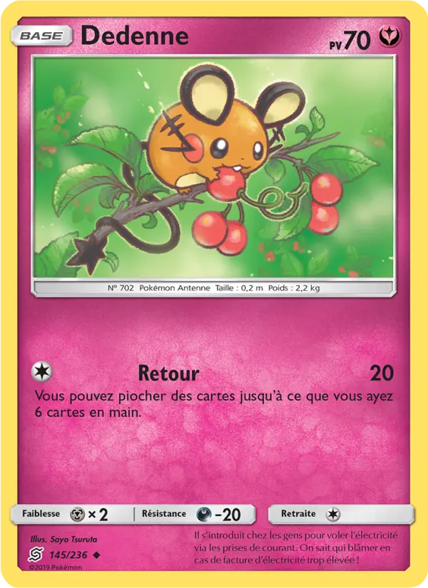 Carte Pokémon Dedenne 145