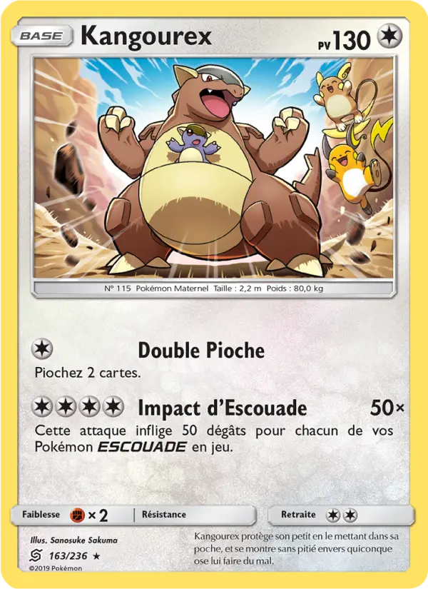 Carte Pokémon Kangourex 163