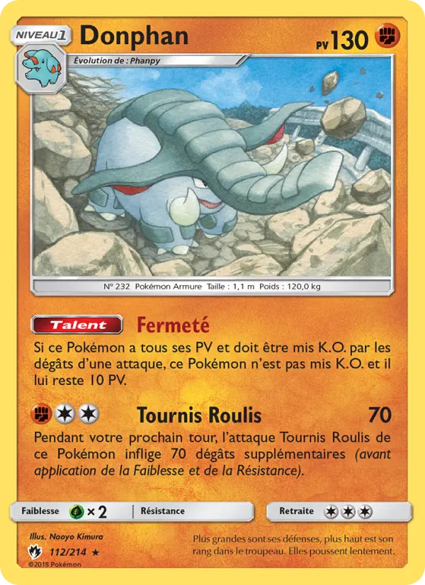 Carte Pokémon Donphan 112