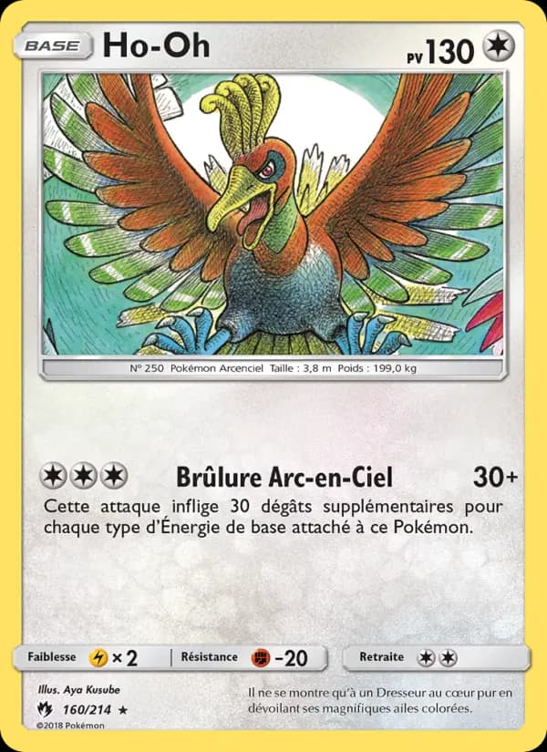 Carte Pokémon Ho-Oh 160
