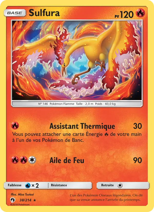 Carte Pokémon Sulfura 38
