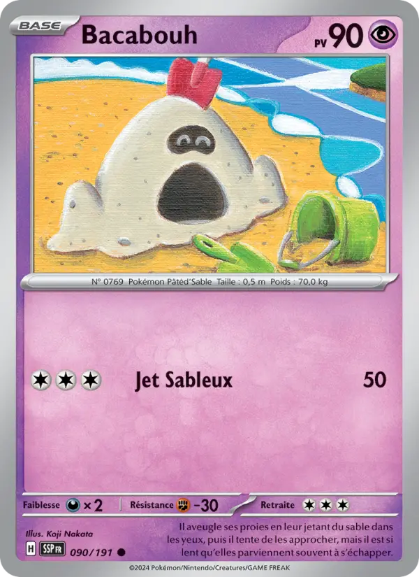 Carte Pokémon Bacabouh 090
