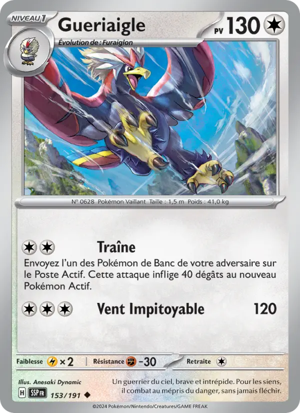 Carte Pokémon Gueriaigle 153