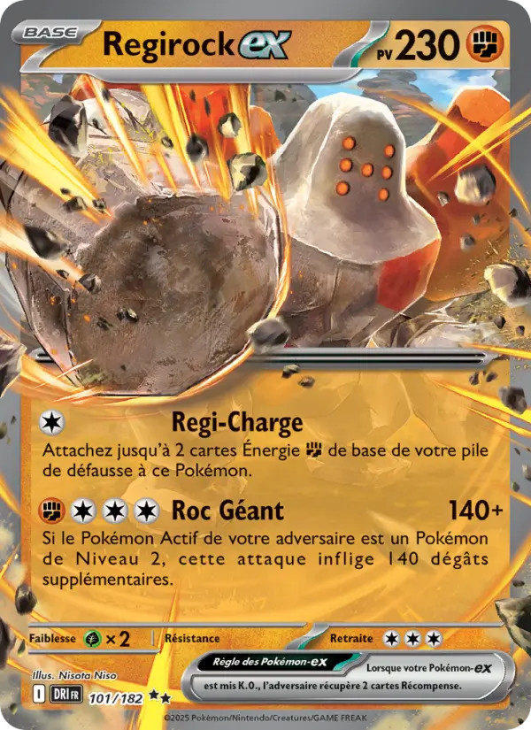 Carte Pokémon Regirock-ex 101