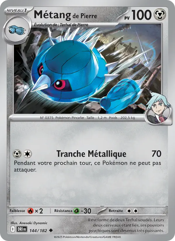 Carte Pokémon Métang de Pierre 144