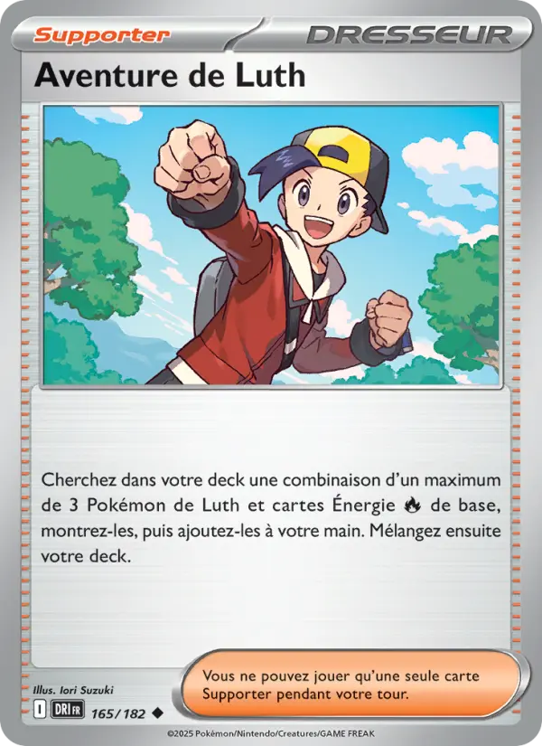Carte Pokémon Aventure de Luth 165