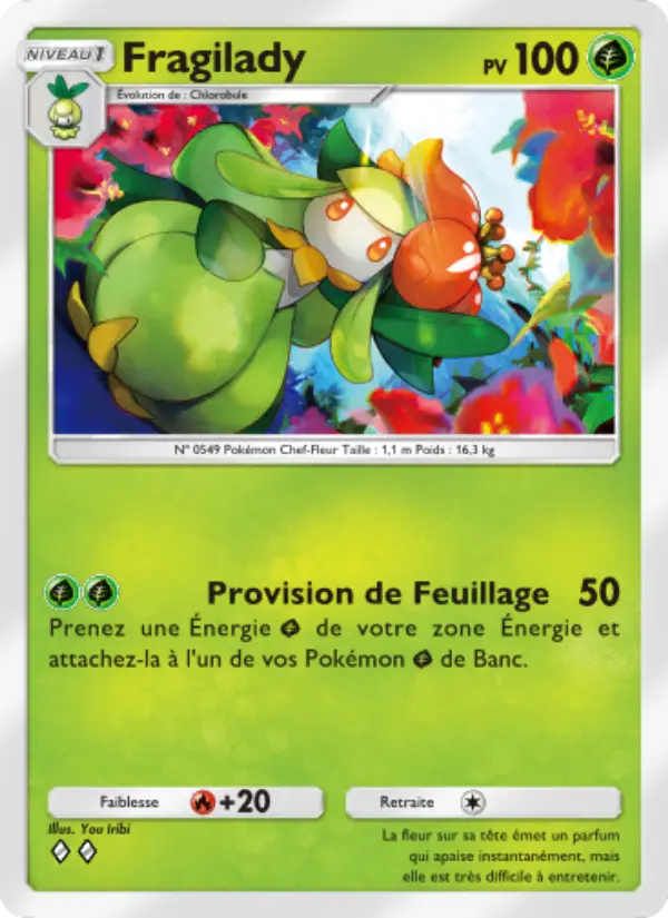 Carte Pokémon Fragilady 030