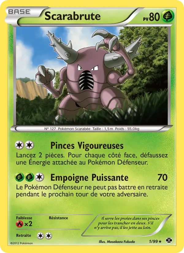 Carte Pokémon Scarabrute 1
