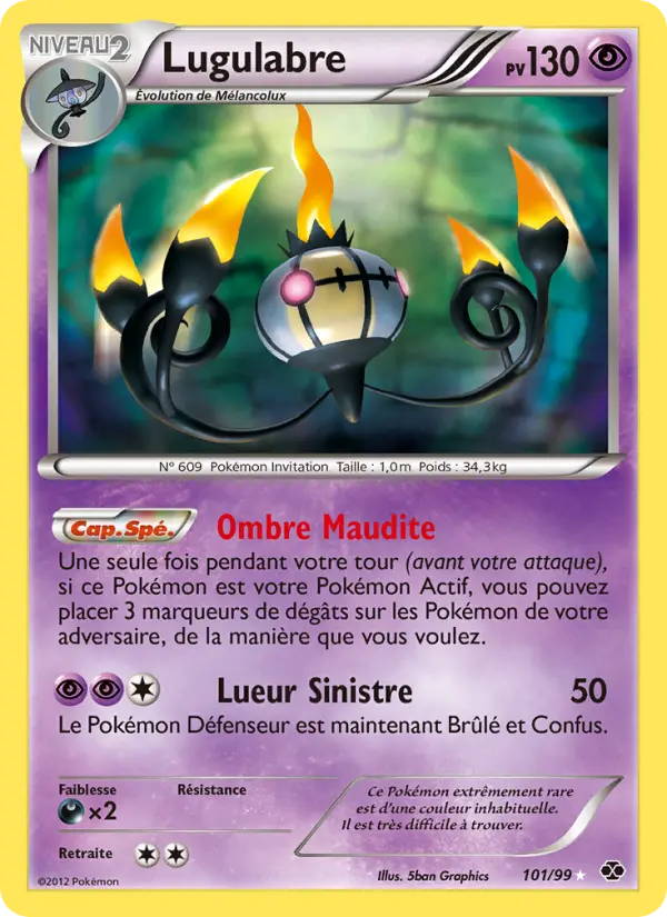 Carte Pokémon Lugulabre 101