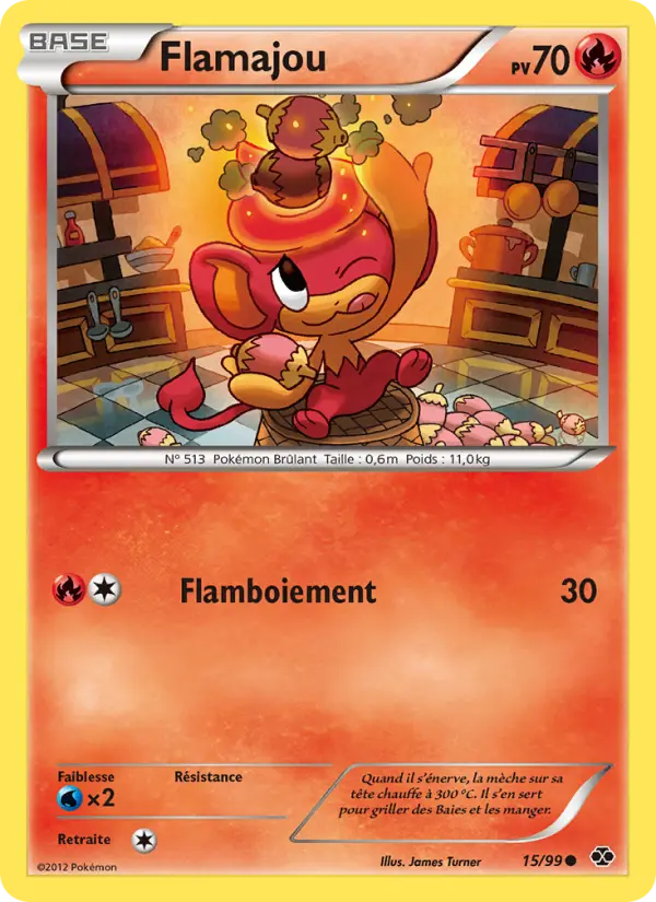 Carte Pokémon Flamajou 15