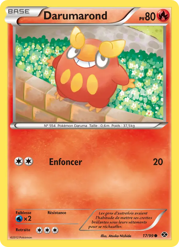 Carte Pokémon Darumarond 17
