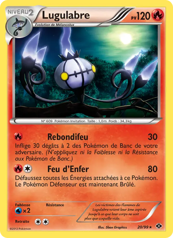 Carte Pokémon Lugulabre 20