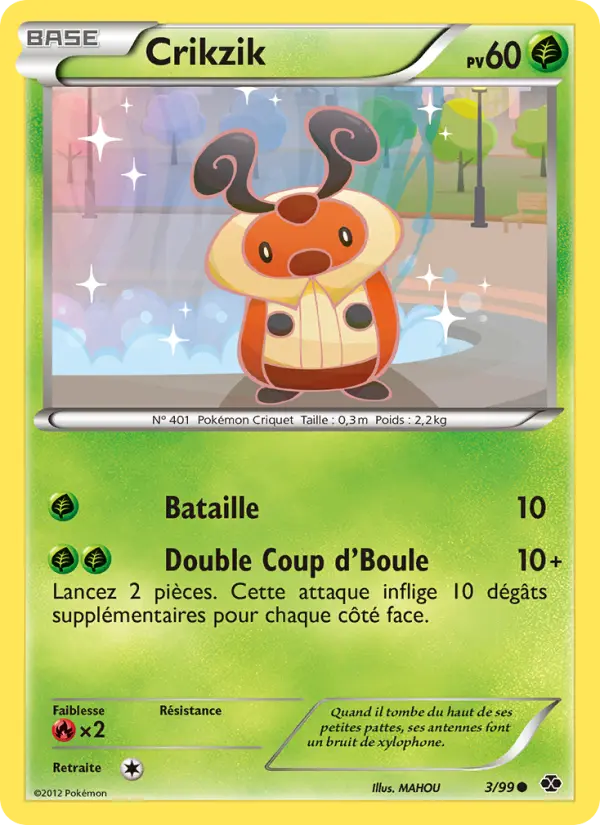 Carte Pokémon Crikzik 3