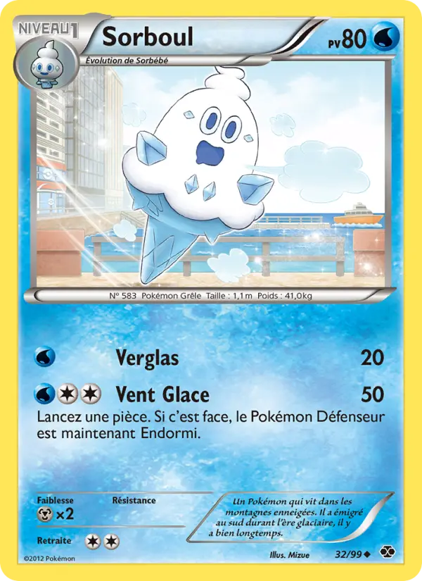 Carte Pokémon Sorboul 32