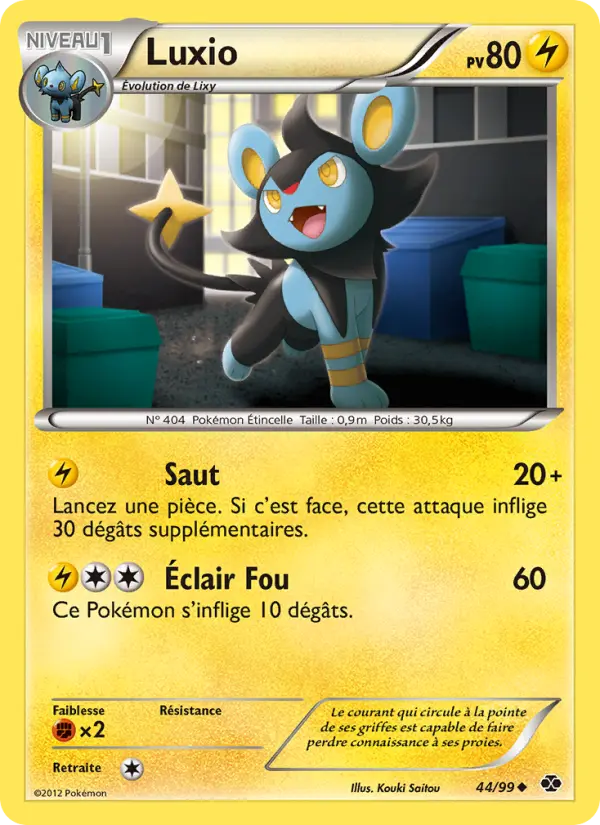 Carte Pokémon Luxio 44