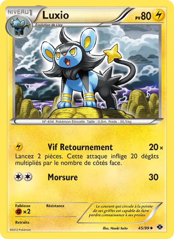 Carte Pokémon Luxio 45