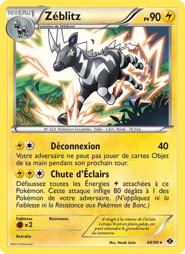 Carte Pokémon Zéblitz 48