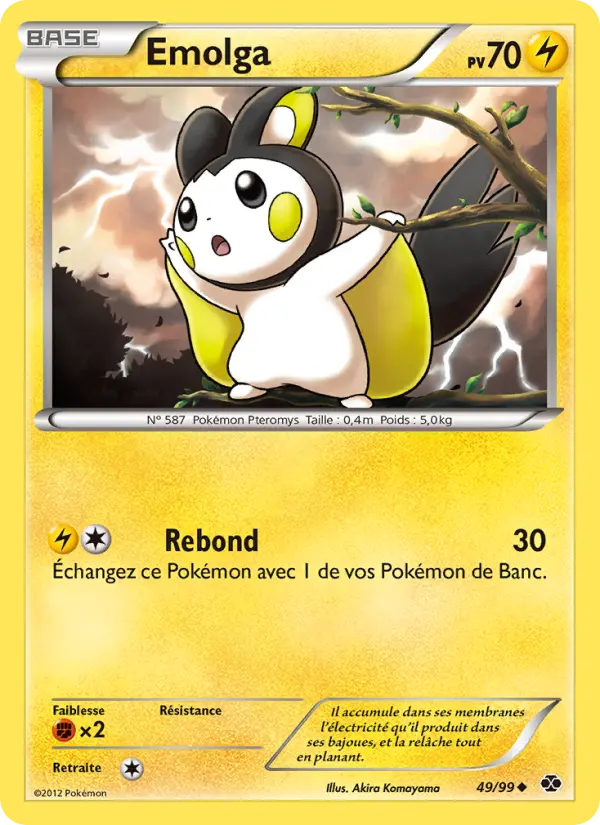 Carte Pokémon Emolga 49