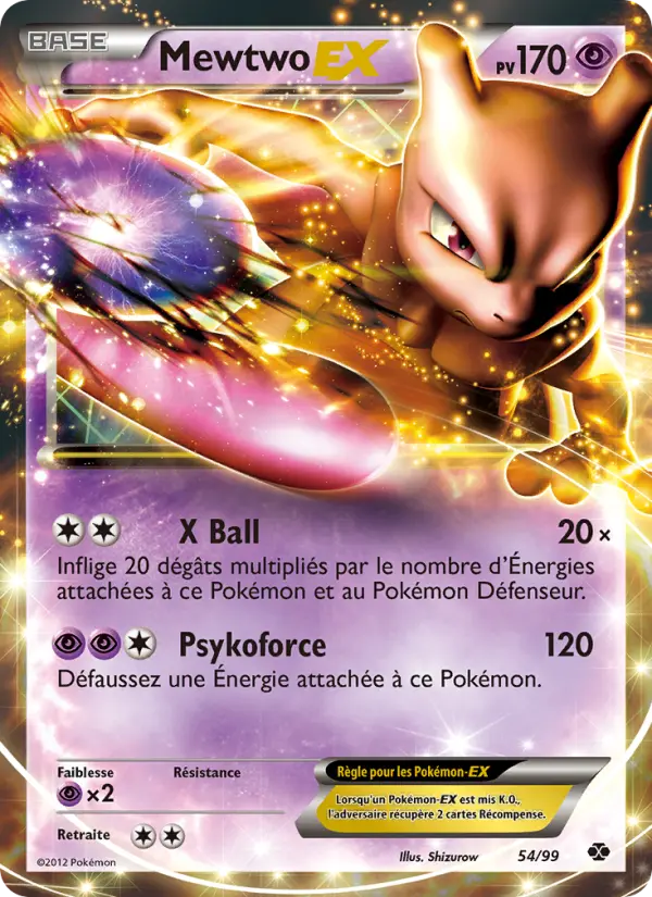 Carte Pokémon Mewtwo-EX 54
