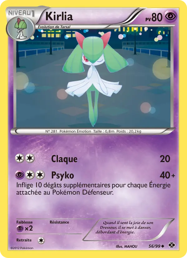 Carte Pokémon Kirlia 56