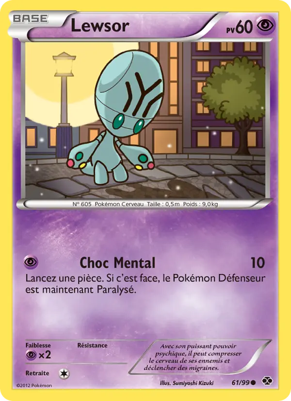 Carte Pokémon Lewsor 61