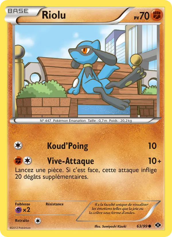 Carte Pokémon Riolu 63
