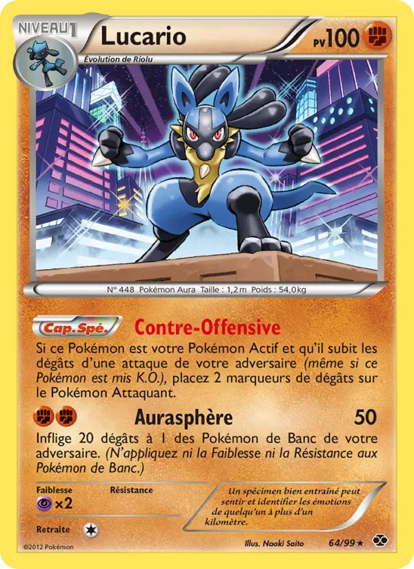 Carte Pokémon Lucario 64