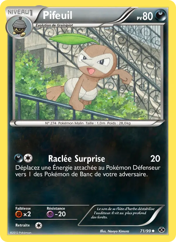 Carte Pokémon Pifeuil 71