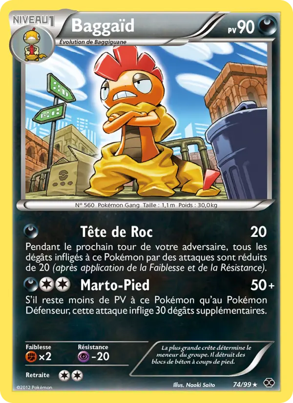 Carte Pokémon Baggaïd 74