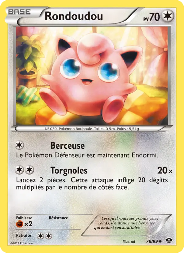Carte Pokémon Rondoudou 78