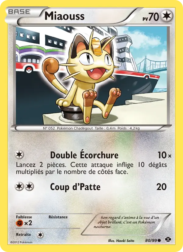 Carte Pokémon Miaouss 80