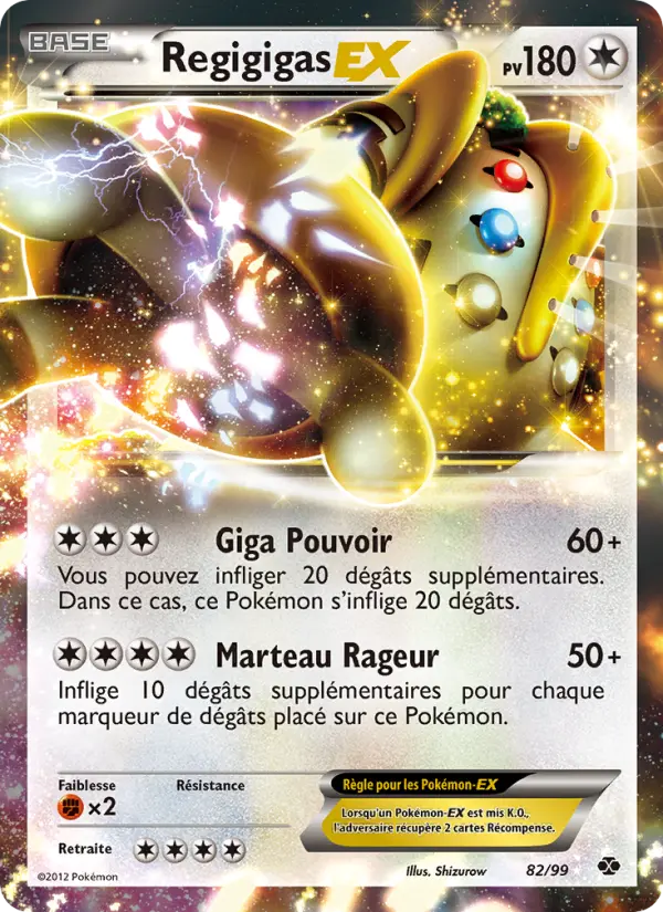 Carte Pokémon Regigigas-EX 82