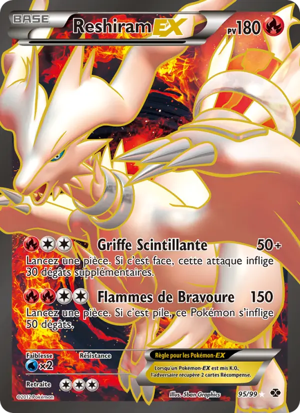 Carte Pokémon Reshiram-EX 95