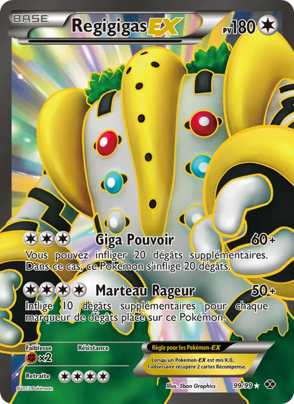 Carte Pokémon Regigigas-EX 99