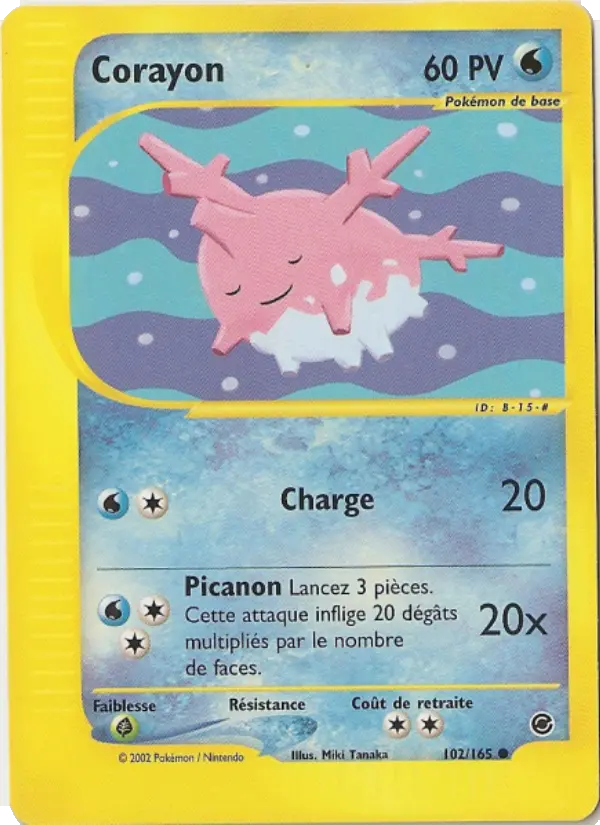 Carte Pokémon Corayon 102