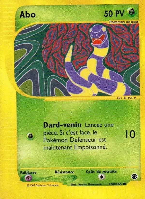 Carte Pokémon Abo 108