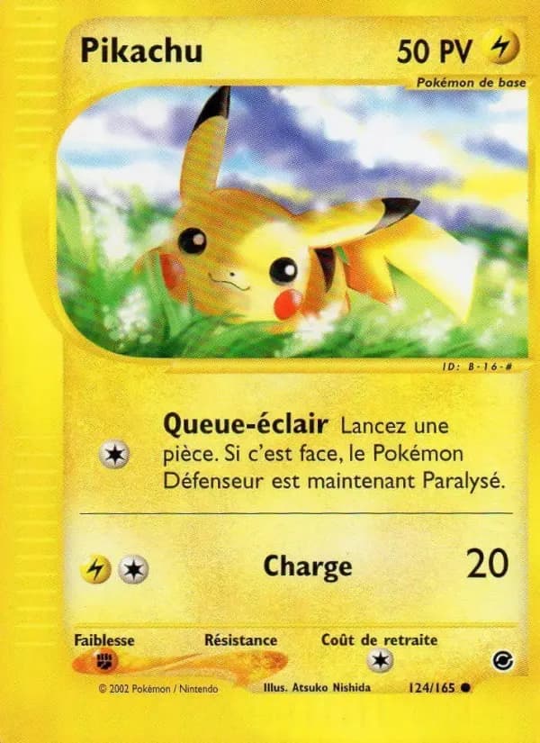 Carte Pokémon Pikachu 124