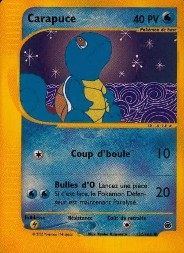 Carte Pokémon Carapuce 132