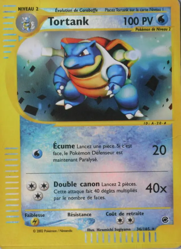 Carte Pokémon Tortank 36