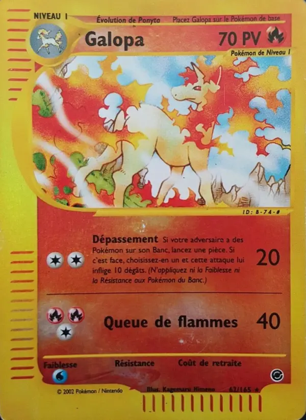 Carte Pokémon Galopa 62