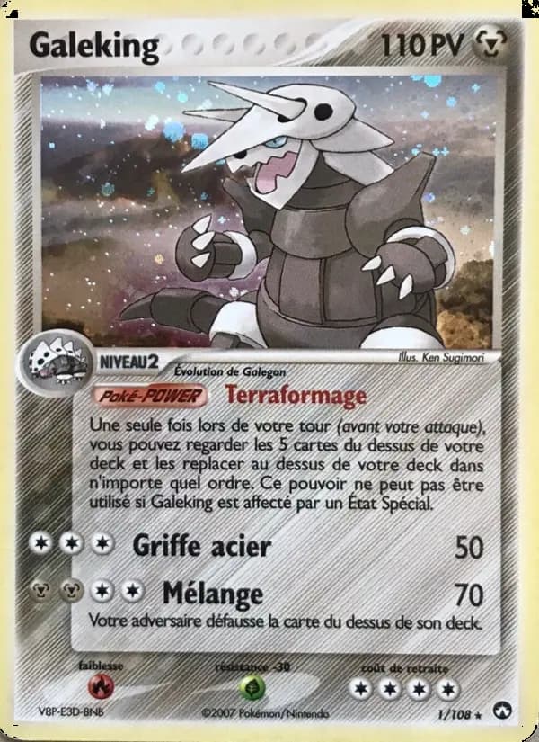 Carte Pokémon Galeking 1