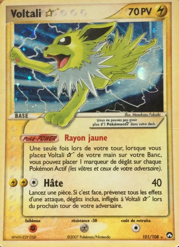 Carte Pokémon Voltali ☆ 101