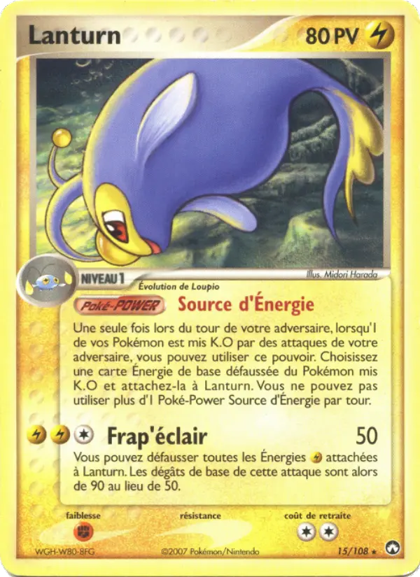 Carte Pokémon Lanturn 15