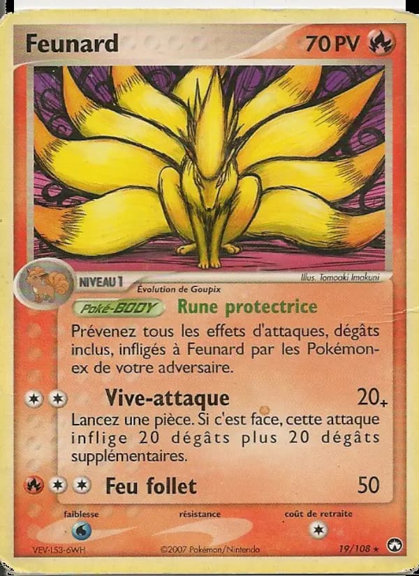 Carte Pokémon Feunard 19