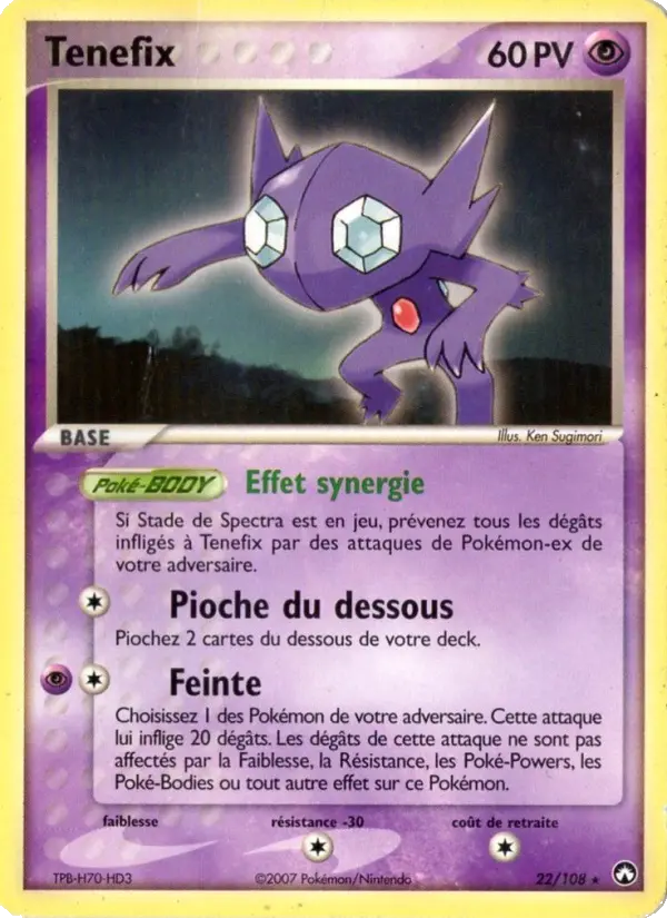 Carte Pokémon Tenefix 22