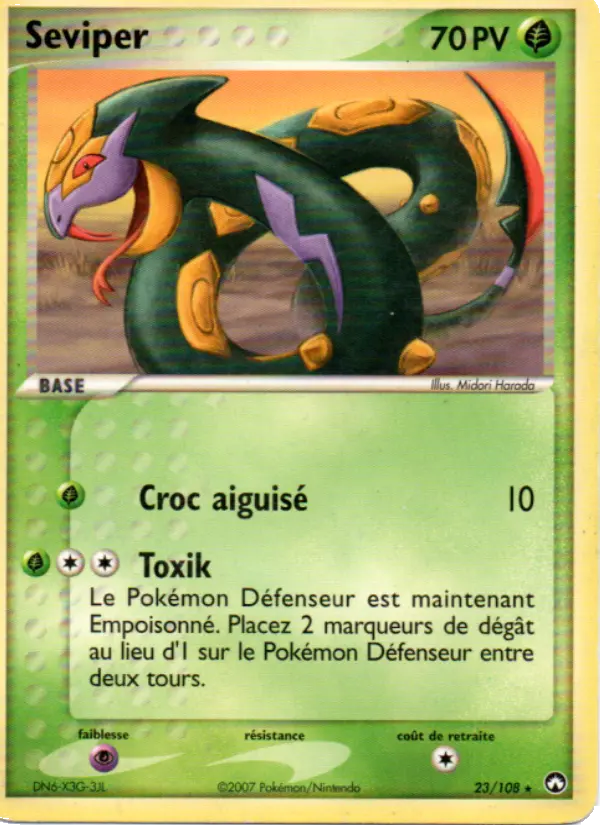 Carte Pokémon Seviper 23